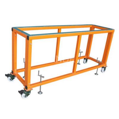 China SANDE Assembly Adjustable Work Table with Four Wheel Screw Axle TOOLS Stainless Steel for Working with Quartz Slabs Processing for sale