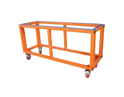 China SANDE Assembly Work Table 3 meters long ASSEMBLY TOOLS stainless steel with four wheels for working with natural stone for sale