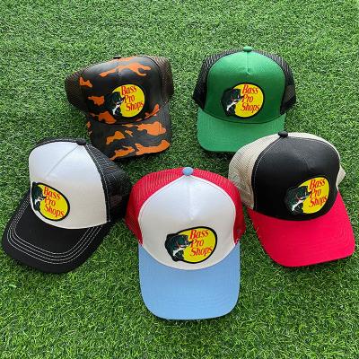 China breathable & Waterproof Embroidery 5 Panel Fitted Hats Baseball Sports Caps Wholesale Bass Trucker Hats With Custom Logo for sale