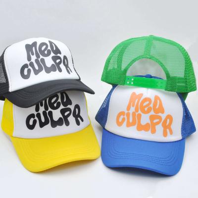 China breathable & Wholesale High Quality Custom Mesh Panel Trucker Hat Baseball Hats Sports Caps Mea Culpa 5 Hot Sale Waterproof for sale