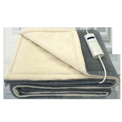 China Hotel Large Size 180X130cm Electric Heating Overblanket With Comfy Padded Flannel Fleece For Winter for sale