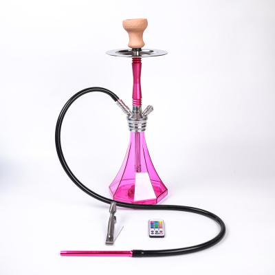 China Best Selling Portable Goods Using 1 Piece Acrylic Portable Hookah Set 2021 for sale