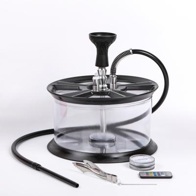 China Factory Supply Great Price Portable Natural Handmade Silicone Smoke Pot Eco-friendly Hookah With Lamp for sale