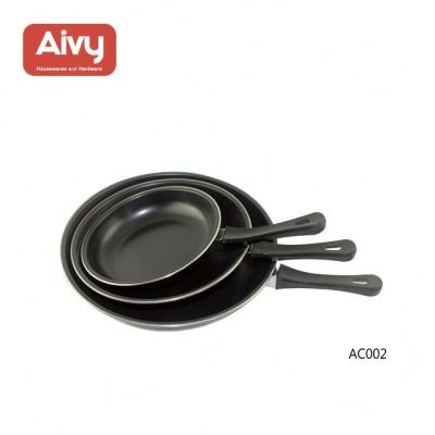 China Sustainable Eco Friendly Induction Granite Coated Cooker Frying Pan Set Of 3 for sale