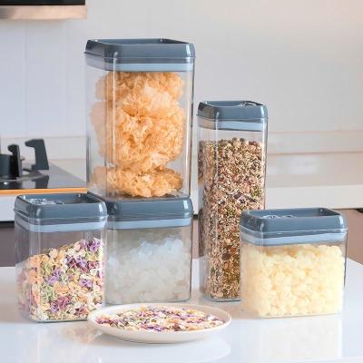 China Viable BPA 1.5L 1.7L 1.9L 2.3L 3.8L Cereal Free Plastic Lids Containers Airtight Food Storage Containers Set for sale