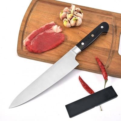 China Premium Disposable Cooking Knife Pakka Wood Kitchen 8 Inch Chef Knife With Gift Box for sale