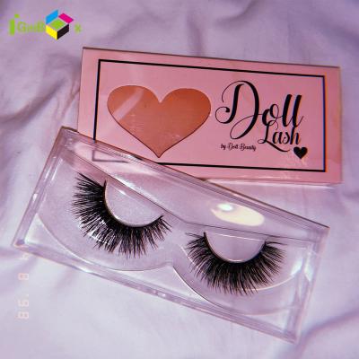 China Small Recyclable Collapsible Boutique Box Jewelry Gift Packaging Box Eyeshadow Clear Eyelashes Package Box for sale