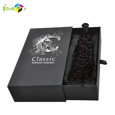 China Fashion Hair Recyclable Gift Luxury Hair Bundles Box Shipping Cardboard For Hair Storage Packaging Boxes for sale