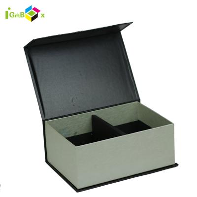 China Recyclable Outstanding Hard Paper Black Box Packaging For Gift With Debossed Logo for sale