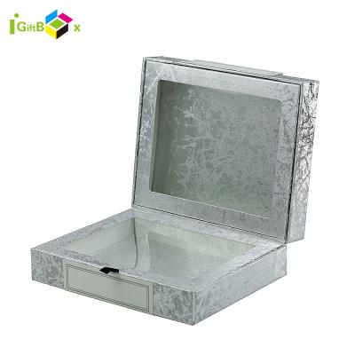 China Disposable High End Glitter Cosmetics / Eyelash Display Packaging Box With Window Cosmetic Box Sets for sale