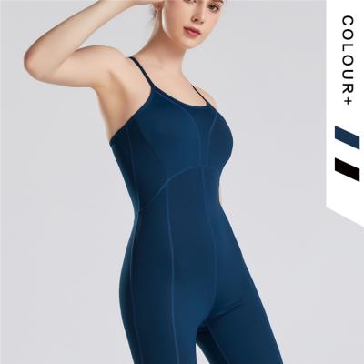 China Wholesale Breathable Sports Backless Rompers Highly Fit Womens Jumpsuit Sportswear Yoga Wear for sale