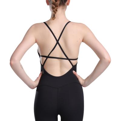 China Ladies Breathable Tracksuit Bodycon Overalls One Piece Women 2021 Women Overalls And Rompers Yoga Workout Clothes for sale