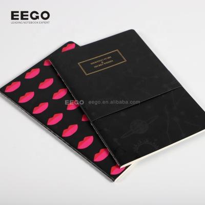 China Hardcover book wrapping paper dot lined journals a5 b6 size softcover saddle stitch classmate empty notebook for sale