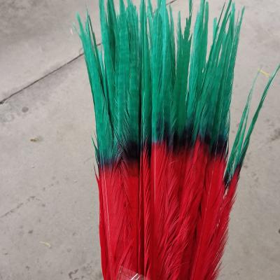 China #Cheaper feather colored feather white and color pheasant carnival decoration feather material for sale