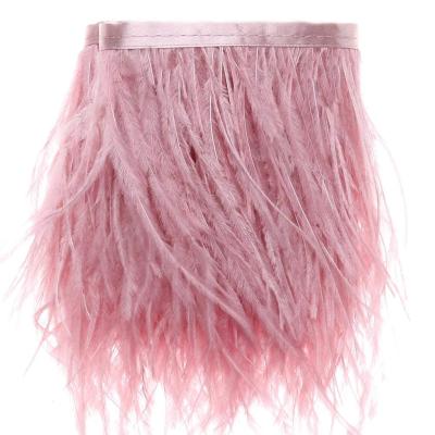 China For Arts And Crafts China Hot Sale High Quality Ostrich Feather Fringe Without Ribbon Can Dye Any Color For Wedding for sale