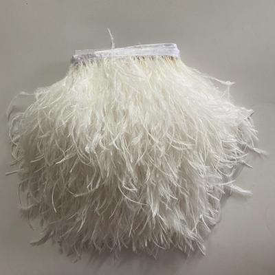 China For Arts And Craft Factory Wholesale Custom Colors Long Ostrich Feather Fringe Trim Cheapest Synthetic Ostrich Feathers Fringe Long Fringe Trim for sale