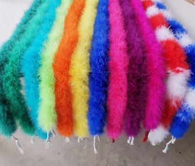 China Decoration Feather Manufacturer Factory Directly Newest Design Marabou Material High Main Quality Blue Feather Boa Customized for sale