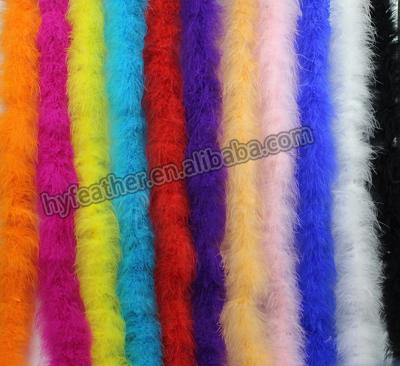 China Factory High Prime Marabou Material Quality Customized Feather Boa From 31 Decoration Feather Manufacturers 10g/2yd for sale