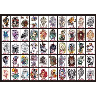 China Hot Selling Men's Temporary Cool Design Half Arm Tattoo Arm Tattoo Stickers Non-Toxic Temporary Sleeve Waterproof Body for sale