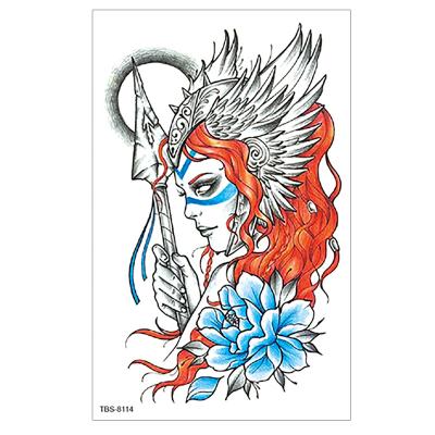 China 2021 New Designs Women Temporary Tattoo Stickers Waterproof Warriors Fighters Animals And Human Skull Temporary Tattoo Stickers for sale