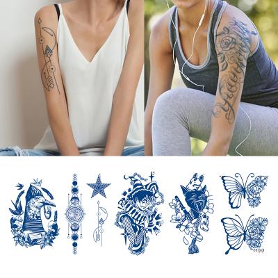 China Non-Toxic Herbal Body Art Semi Permanent Tattoo Temporary Factory Sale Temporary Cosmetic Stickers And Safe Waterproof Ink For Kids for sale