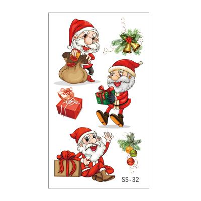 China Wholesale Non-Toxic Temporary Tatoo Sticker Non-Toxic Sticker Festival Kids Temporary Stickers Tattoos For Christmas for sale