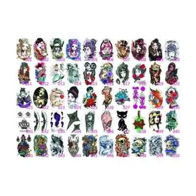 China Waterproof Temporary Tattoo Sticker Removable Geometric Body Art Painless Tattoo Designs Tribal Non-Toxin HB851-HB860 Custom Temporary for sale