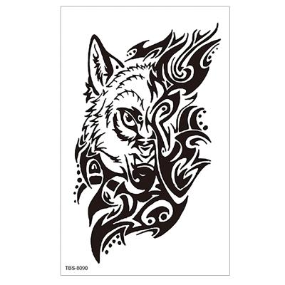 China Wholesale Non-Toxic Temporary Waterproof Temporary Men's Tattoo Stickers Ink Skull Black Cool Cool Designs Water Transfer Arm Shoulder Back OEM for sale