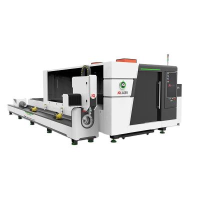 China Laser CUTTING JQ Laser 1530CP 1000w 1500w 3000w Auto Feeding Interchange Table Fiber Laser Cutting Machine for sale