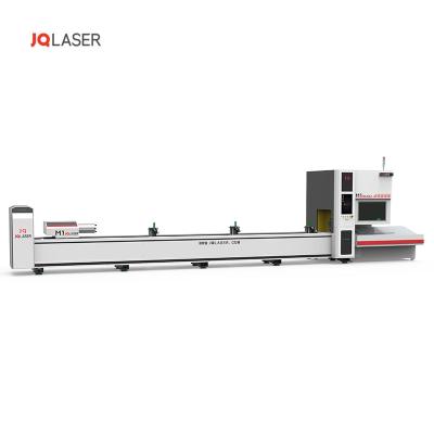 China Laser CUTTING JQ Laser M Pipe Reducing CNC Laser Cutting Machine Metal Tube Fiber Laser Cutting Machine Price for sale