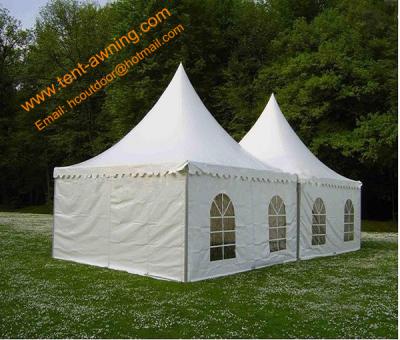 China Outdoor UV Resistance Fireproof 4x4m Powder Coated Steel Party Event  Pagoda Tent for sale