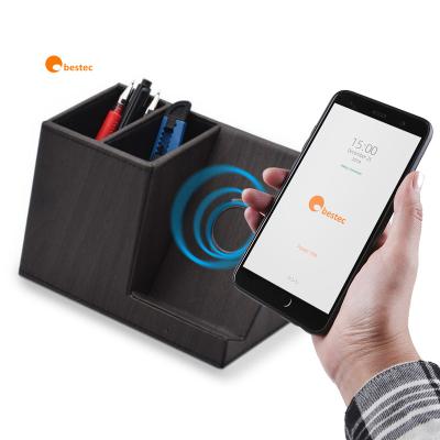 China 2020 Hot Selling Mobile Phone Pen Holder Charger 10w Qi Wireless Charging Fast Wireless Mobile Charger for sale