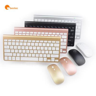 China Anti-ghosting Mini Portable 2.4G Wireless Keyboard and Mouse Combo for iPad IOS Android Tablet Computer Mackbook Desktop for sale