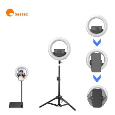 China Wholesale Hot Sale Mini Obestec Q6 Ring Light Products Makeup Live Stream Studio Photo Led To Make Up Ring Light for sale