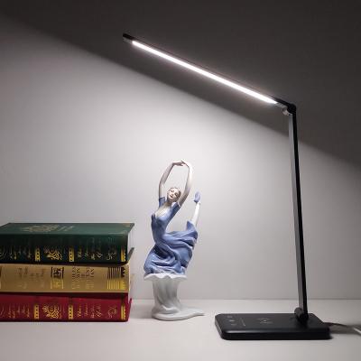 China Modern Adjustable Modern Office Study Wireless Charger Eye Protection Usb Led Table Desk Lamp for sale