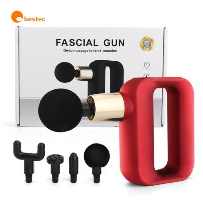 China Amazon Rechargeable Hot Sale Home Relax Vibration Mini Fascia Gun 30 Speed ​​Electric LCD Sports Handheld Deep Muscle Tissue Massage Gun for sale