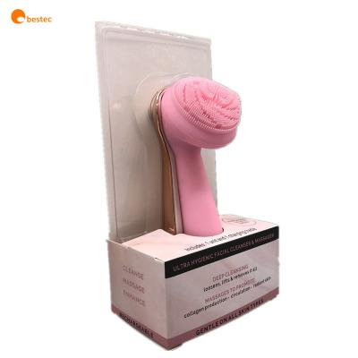 China Acne Treatment Silicone Electric Waterproof Face Clean Facial Cleansing Brush for sale