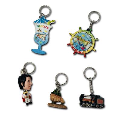 China PVC Logo Factory Keychains Promotional Customized Keyring for sale