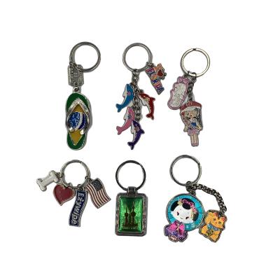 China Cartoon Logo Silicone Keychain Keyrings Custom PVC Acrylic for sale