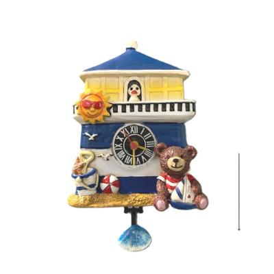 China 4 Inch Excellent Accurate Field Movement Modern Decorative Style Children's Antique Wall Clock For Kids Room Kitchen Living Room Cuckoo Clock for sale