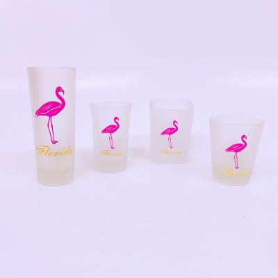 China Modern High Quality And Hot Sales Glass Accept OEM And ODM Colored Custom Souvenir Shot Glass Customized Frosted Souvenir Glasses for sale