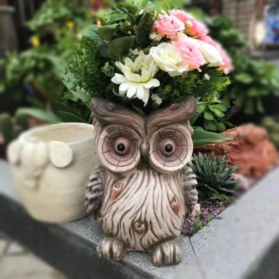 China Owl Garden Flowerpot CLASSIC Planter Animal Garden Decoration for Outdoor for sale