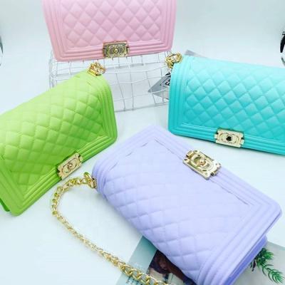 China Fashion Jelly Bags 2022 Summer Famous Shoulder Purse And Brand Designer Handbags Women Wholesale Luxury Colorful Matte PVC Jelly Purses for sale