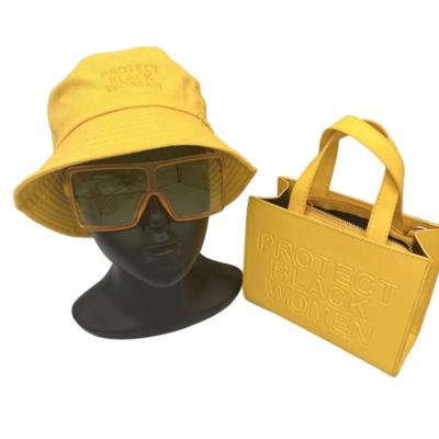 China 2022 new fashion summer small shopping tote bags and shades set luxury designer to protect black women to shoulder handbags with glass hats for sale