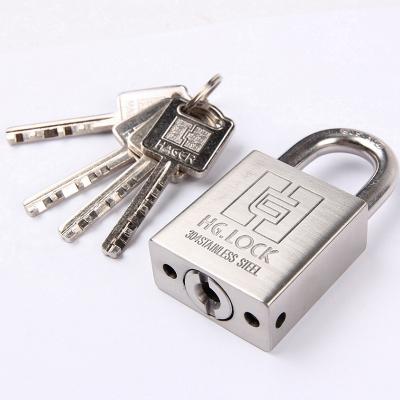 China ANTI CUT Heavy Duty High Security Stainless Steel Padlock with 4 Steel Keys for sale