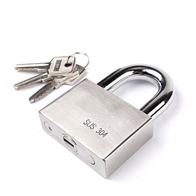 China ANTI CUT heavy duty uncuttable stainless steel 304 security padlock with logo for sale