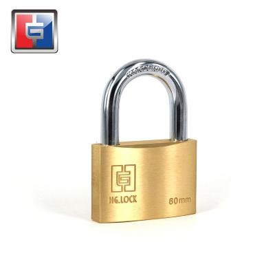 China HG376 ANTI CUT BEST quality and price of brass padlock set with all keys for sale