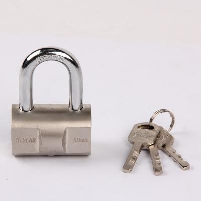 China Anti Cut 40 Mm 50 Mm Anti Hammer U Type U Type Padlock Locks Gray Security Hammer Shape Iron Padlock for sale