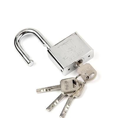 China 37mm locker iron acid u-shaped padlock anti safe lock tiny u type padlock theftproof with four keys DJ-501 for sale