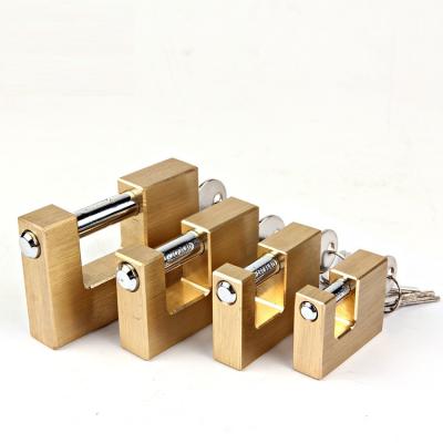 China Iron Rectangle Anti Cut Latch Waterproof Key Padlock Safe Outdoor Best Heavy Duty Rectangle Padlocks With 2 Keyed Alike for sale